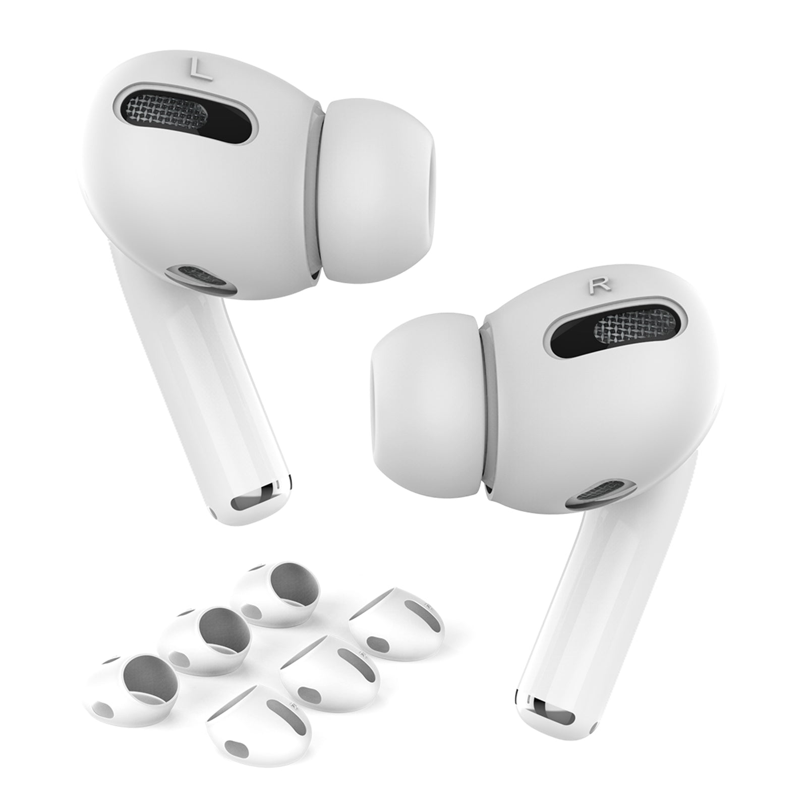 AHASTYLE PT76-PRO 3 Pairs for Apple AirPods Pro Earphone Soft Silicone Sleeve Slim Earbuds Cover AHASTYLE PT76-PRO 3 Pairs for Apple AirPods Pro Earphone Soft Silicone Sleeve Slim Earbuds Cover